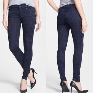 GUC Mother The Looker Foulard Me Once Printed Skinny Jeans